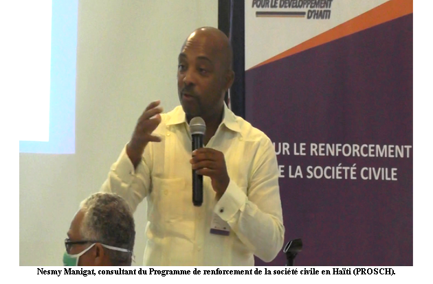 Le recensement des organisations de la société civile est important pour l’élaboration de budget, d’après Nesmy Manigat